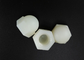 White Nylon Hexagon Domed Cap Nuts M10 DIN 986 Standard Nonmetallic Insert